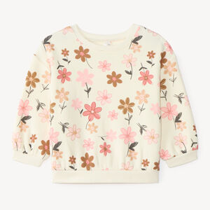 « Oversized sweatshirt pour fille bébé avec impression fantaisie » 