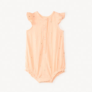 Σαλοπέτα κοντή από εκτυπωμένο βαμβακερό τούλι με καρδιές για κορίτσι μωρού 