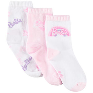 Σετ από 3 ζευγάρια κάλτσες Barbie για κορίτσι 
