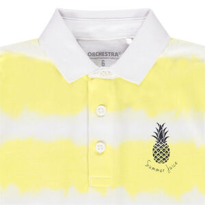 Πόλο κοντομάνικο σε ριγέ jersey tie and dye για αγόρι 