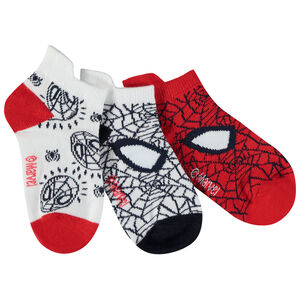Σετ από 3 ζευγάρια κοντές κάλτσες Spider-Man Marvel αγόρι 