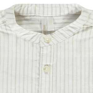 Σετ πουκάμισο με ρίγες + κοντή σαλοπέτα για μωρό αγόρι 