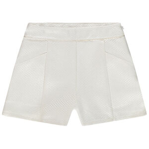Σορτς ψηλόμεσο σε jacquard και lurex κορίτσι 