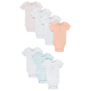 Σετ από 7 κοντομάνικα bodies για κορίτσι με θέμα "Εβδομάδα" 