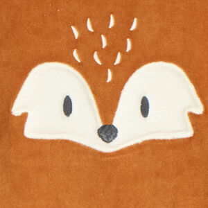 Σετ πιτζάμας 2 τεμαχίων βελουτέ με κεντητή αλεπού για αγόρι 