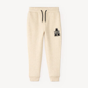 Pantalon de jogging garçon en molleton gratté moucheté 