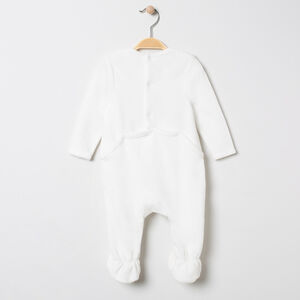 Ολόσωμο φορμάκι βελουτέ με σχέδιο χριστουγεννιάτικο δέντρο για μωρό 