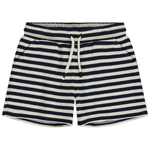 Σορτς ριγέ σε φαντεζί πλεκτό για κορίτσι 