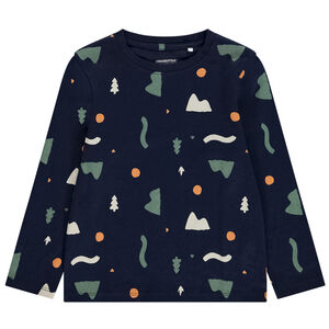 T-shirt μακρυμάνικο με φαντεζί σχέδιο για αγόρι 