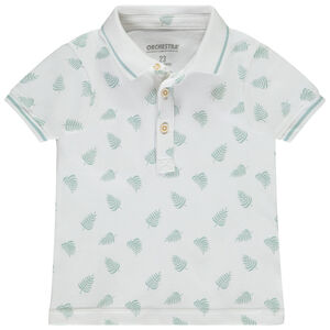 Πολο κοντομάνικο με σχέδιο φοίνικες για μωρό αγόρι 