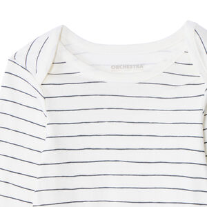 Σετ από 3 bodies με μακριά μανίκια και φαντεζί σχέδια για bebe κορίτσι 