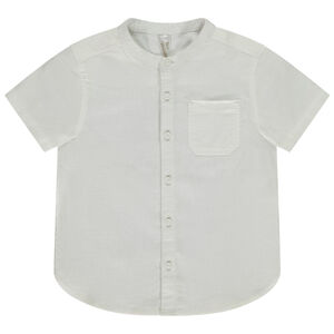 Πουκάμισο κοντομάνικο με γιακά mao για μωρό αγόρι 