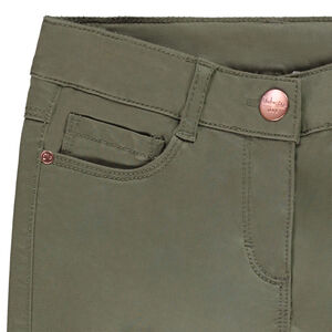 Παντελόνι slim σε twill μονόχρωμο κορίτσι 