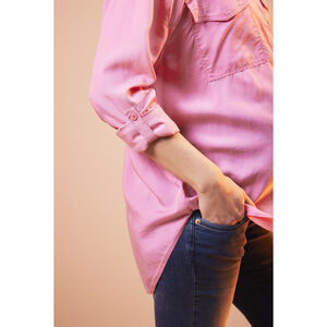 Πουκάμισο εγκυμοσύνης μακρύ και ρευστό από lyocell 