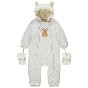 Σαλοπέτα με σχέδιο ελαφάκι για μωρό αγόρι με διάφορες λεπτομέρειες ανάλογα με την ηλικία 