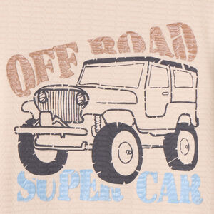 Φούτερ από molleton με φαντεζί υφή για αγόρι 