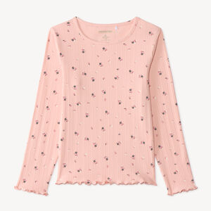 T-shirt à manches longues pour fille avec imprimé floral 