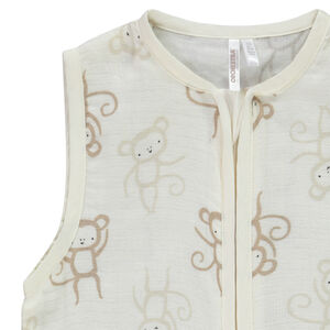 Gigoteuse sans manches en double gaz TOG 0.5 imprimé pour bébé garçon 