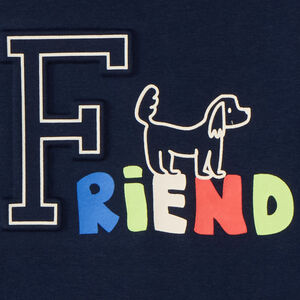 Φούτερ molleton με ανάγλυφο print για μωρό αγόρι 