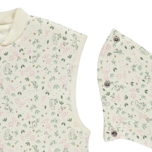 Πιτζάμα με σχέδιο και αφαιρούμενα μανίκια για bebe κορίτσι 