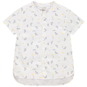 Chemise manches courtes imprimé dauphins/étoiles pour bébé garçon 