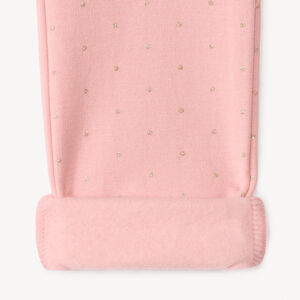 Παντελόνι skinny από molleton με τύπωμα λαμπερά πουά για κορίτσι 