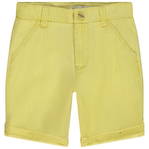 Βερμούδα μονόχρωμη από ύφασμα για αγόρι 