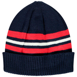 Σκούφος πλεκτός με ρίγες διαφορετικού χρώματος για αγόρι 