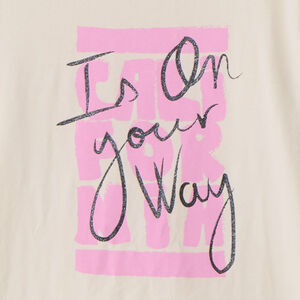 Μακρυμάνικο μπλουζάκι jersey με λαμπερό τύπωμα για κορίτσι 