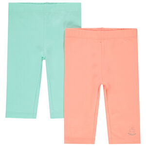 Σετ από 2 κολάν μονόχρωμα με εκτύπωση λογότυπου 