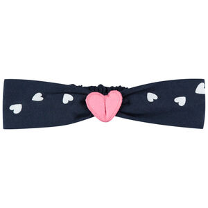 Bandeau de cheveux imprimé coeurs pour bébé fille 