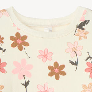 « Oversized sweatshirt pour fille bébé avec impression fantaisie » 