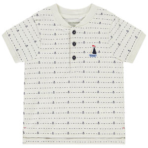 Polo manches courtes imprimé ancres pour bébé garçon  Main Polo manches courtes imprimé ancres pour bébé garçon