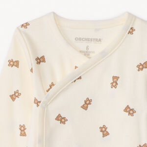 Σετ 2 φανταχτερά bodies με αρκουδάκι για μωρό 