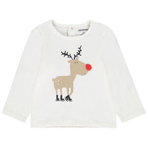 T-shirt manches longues print esprit Noël pour bébé garçon 