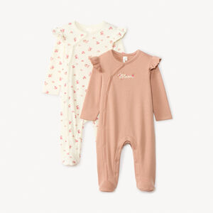 Lot de 2 dors-bien fantaisie pour bébé fille avec ouvertures différentes selon l'âge  Main Lot de 2 dors-bien fantaisie pour bébé fille avec ouvertures différentes selon l'âge