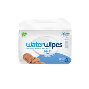 WaterWipes Οικολογικά Μωρομάντηλα με 99,9% Νερό, 4x60τεμ 