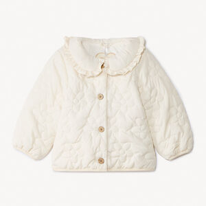 Veste manches longues matelassée et brodée pour bébé fille  Main Veste manches longues matelassée et brodée pour bébé fille