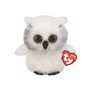 Beanie Boos Austin Χνουδωτό Κουκουβάγια Χιονούλα Λευκό 15εκ TY 