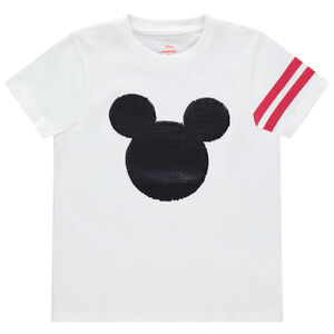 T-shirt κοντομάνικο σχέδιο Mickey με παγιέτες μαγικές Main T-shirt κοντομάνικο σχέδιο Mickey με παγιέτες μαγικές