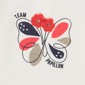 T-shirt μακρυμάνικο με σχέδιο πεταλούδα για μωρό κορίτσι 