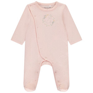 Φορμάκι με καπιτονέ εφέ και κέντημα γάτας για bebe κορίτσι 