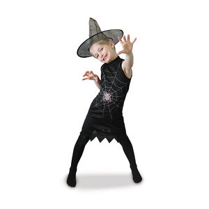 Στολή Μάγισσας Μέγεθος S 3-4 ετών - Μαύρο 