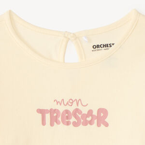 T-shirt à manches longues avec imprimé fantaisie pour bébé fille 
