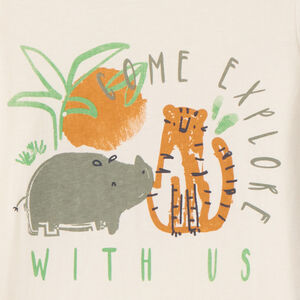 Μπλούζα μακρυμάνικη από jersey με φαντεζί σχέδιο για bebe αγόρι 