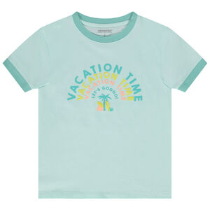 Κοντομάνικο μπλουζάκι από jersey με φαντεζί σχέδιο για αγόρι 