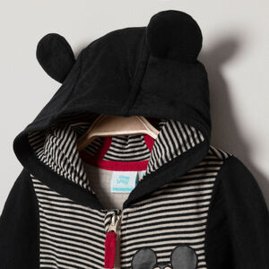 Ολόσωμο μακρύ πλεκτό ριγέ με σχέδιο Mickey Disney στο στήθος 