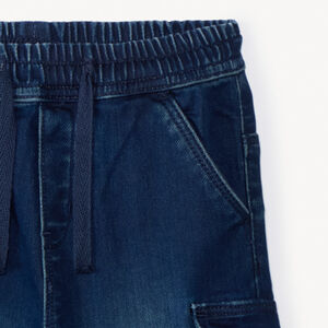 Jean με τσέπες cargo και εφέ denim αγόρι 