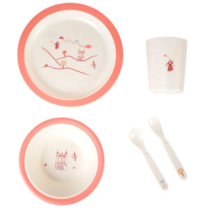 Σετ γεύματος 5 τμχ. από μελαμίνη - Η μικρή μου νεράιδα 