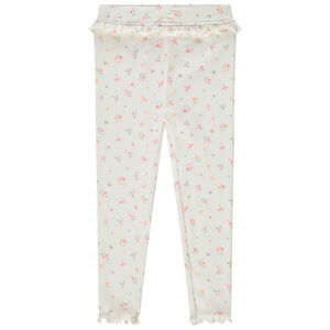 Καλσόν μακρύ côtelé με φαντεζί σχέδιο για bébé κορίτσι 
